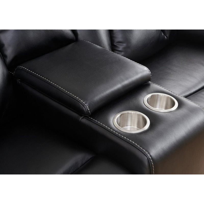 IFDC Power Reclining Leather Match Loveseat with Console IF-8005 Power Reclining Loveseat with Console IMAGE 8
