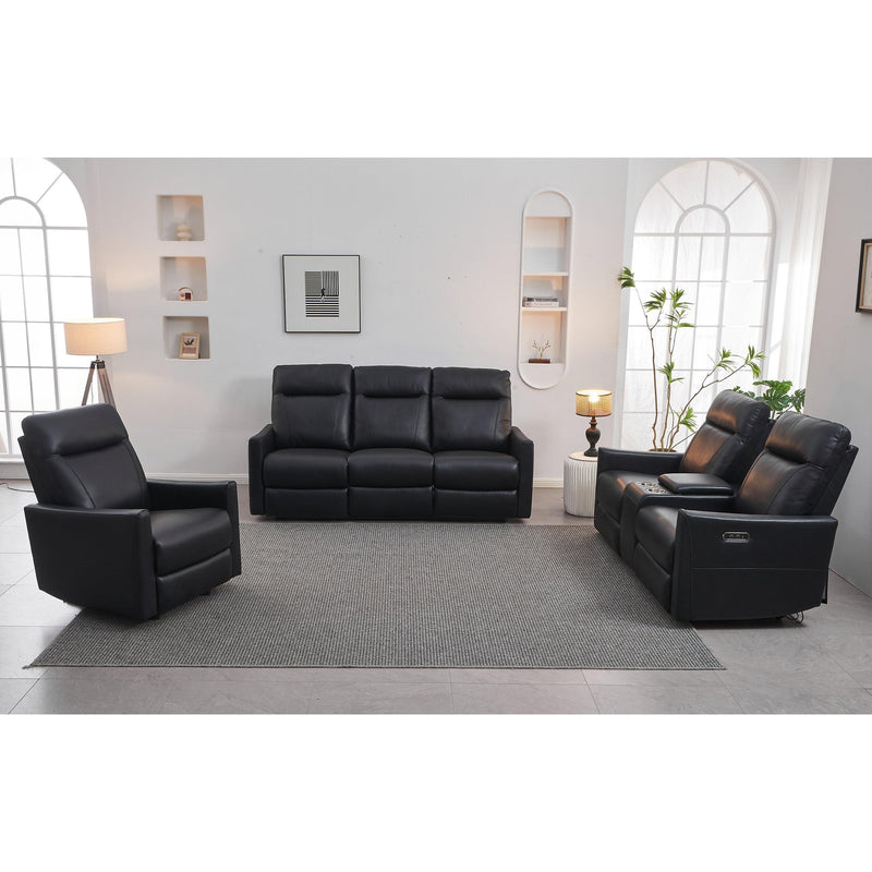 IFDC Power Reclining Leather Match Sofa IF-8005 Power Reclining Sofa IMAGE 2
