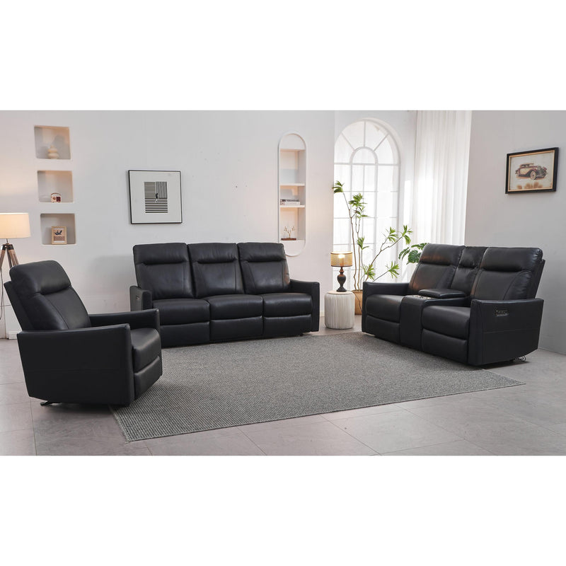 IFDC Power Reclining Leather Match Sofa IF-8005 Power Reclining Sofa IMAGE 3