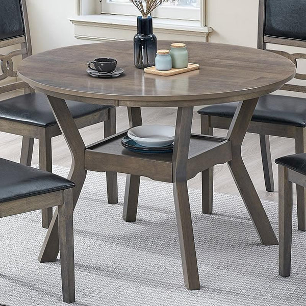 IFDC Round Dining Table with Pedestal Base T-1079 IMAGE 1