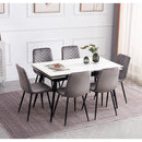 IFDC Dining Table with Stone Top T-1818 IMAGE 4