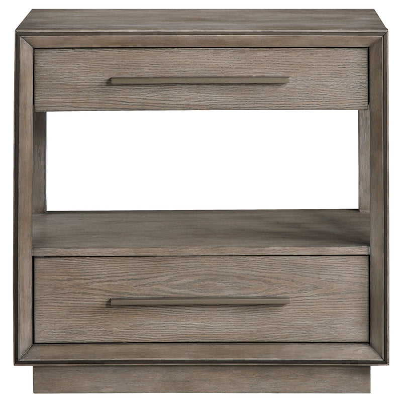 Coaster Furniture Durango 223272 2-Drawer Nightstand Bedside Table - Taupe Oak IMAGE 2
