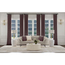 Coaster Furniture Ellorie 504837 Upholstered Channel Back Curved Sofa - Beige IMAGE 8