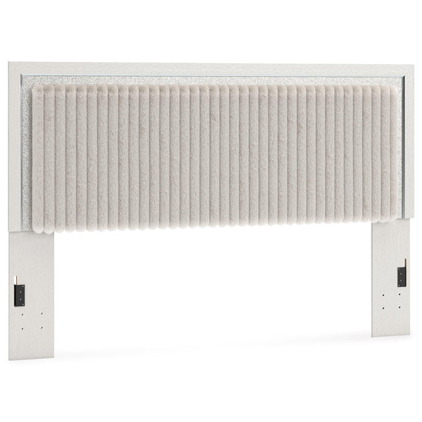  Signature Design by Ashley Zuraleus PCB3381-58 King Upholstered Panel Headboard IMAGE 1