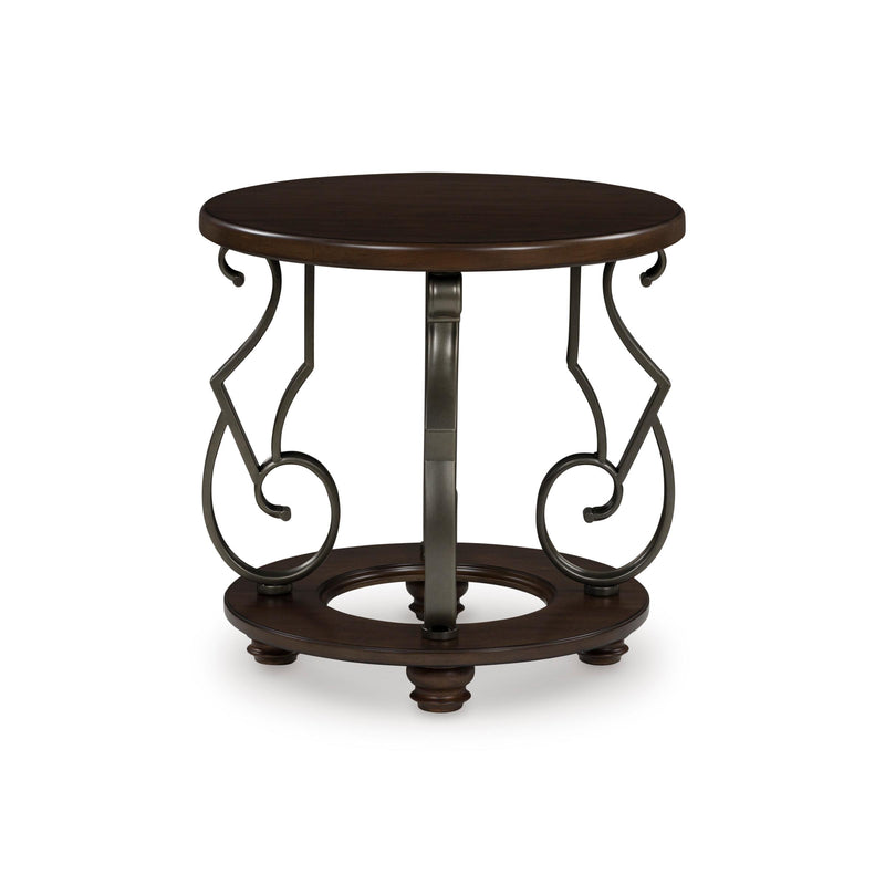 Signature Design by Ashley Frallyn T623-6 Round End Table IMAGE 2