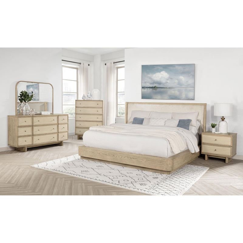 Coaster Furniture Kailani 225041Q 49-inch Queen Wingback Bed - Beige Oak IMAGE 5