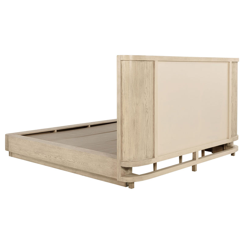 Coaster Furniture Kailani 225041KW 49-inch California King Wingback Bed - Beige Oak IMAGE 3