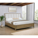 Coaster Furniture Granada 224921KE Upholstered Eastern King Panel Bed - Natural Pine IMAGE 4
