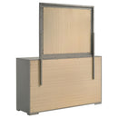 Coaster Furniture Ives 224973M 6-Drawer Dresser and Mirror - Grey High Gloss IMAGE 5