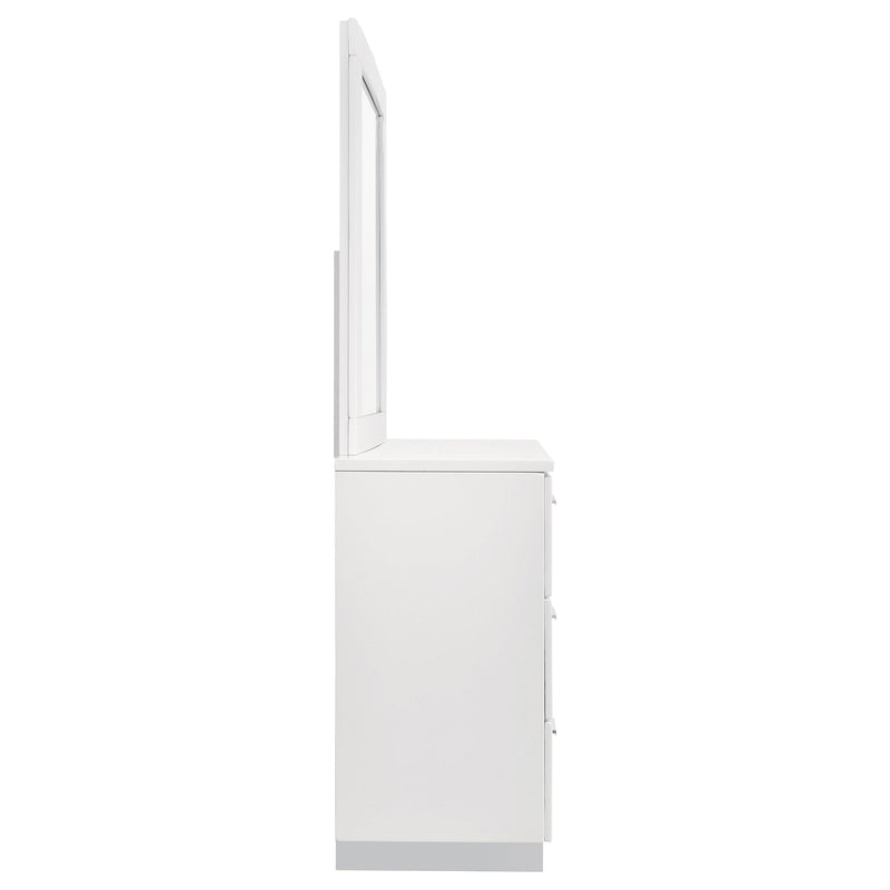 Coaster Furniture Felicity 203503M 6-Drawer Wood Dresser with Mirror - White High Gloss IMAGE 8