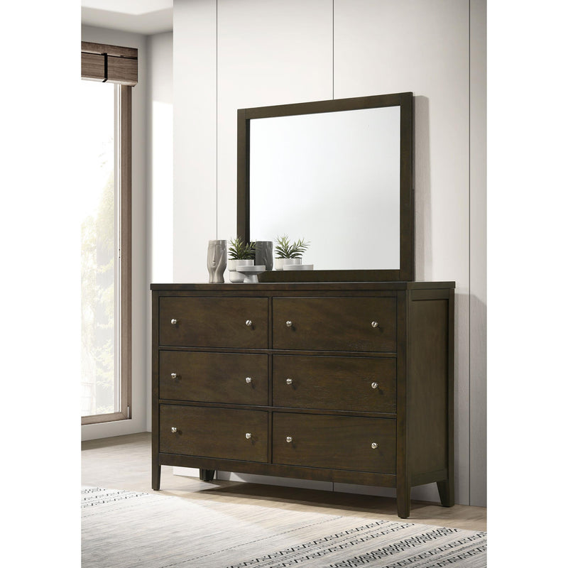Coaster Furniture Wilkes 224423M 6-Drawer Dresser and Mirror - Dark Cocoa IMAGE 9