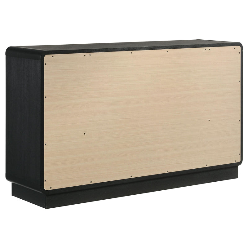 Coaster Furniture Cavelle 223663 6-Drawer Dresser Cabinet - Black IMAGE 5