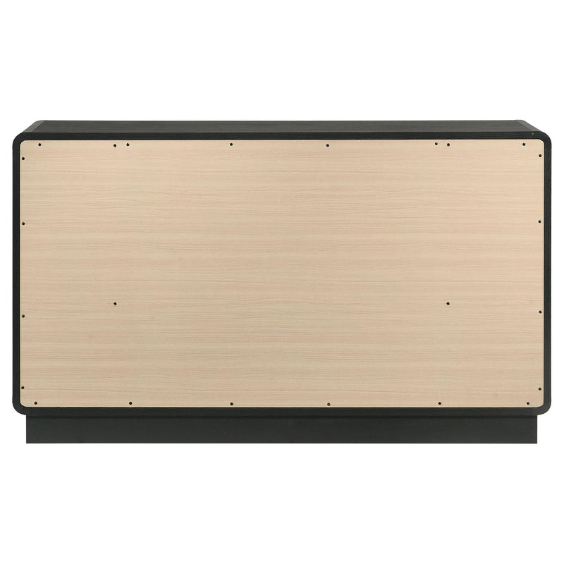 Coaster Furniture Cavelle 223663 6-Drawer Dresser Cabinet - Black IMAGE 6