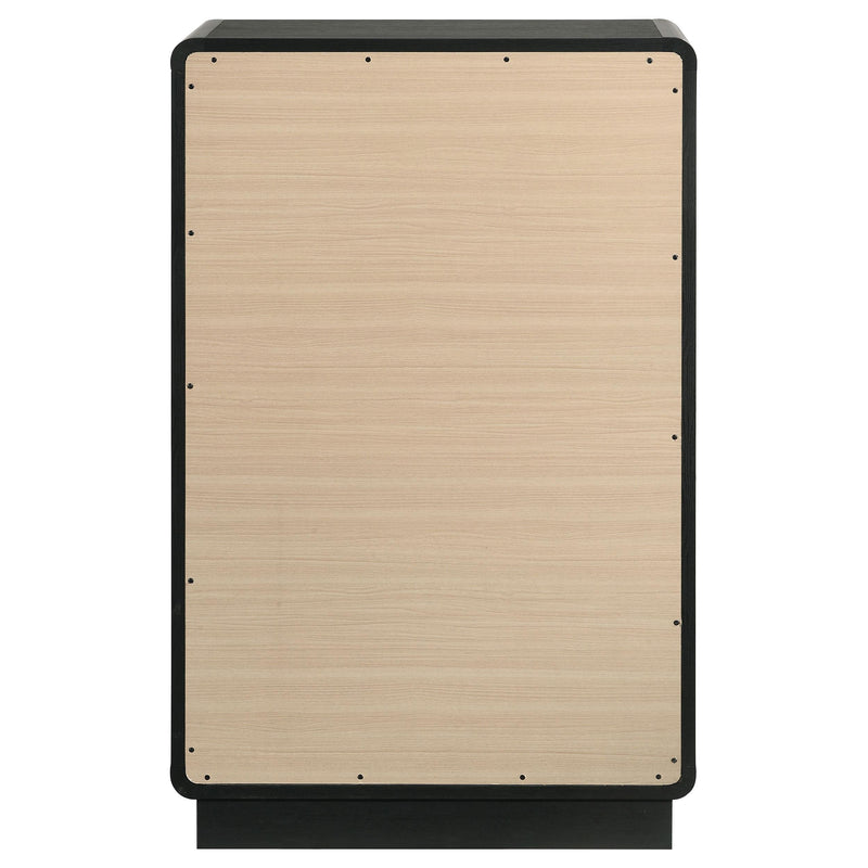 Coaster Furniture Cavelle 223665 5-Drawer Chest of Drawers - Black IMAGE 6