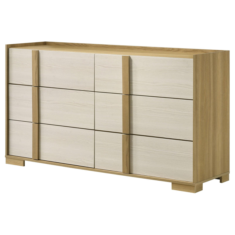  Coaster Furniture Hyland 215653 6-Drawer Dresser - Natural IMAGE 3