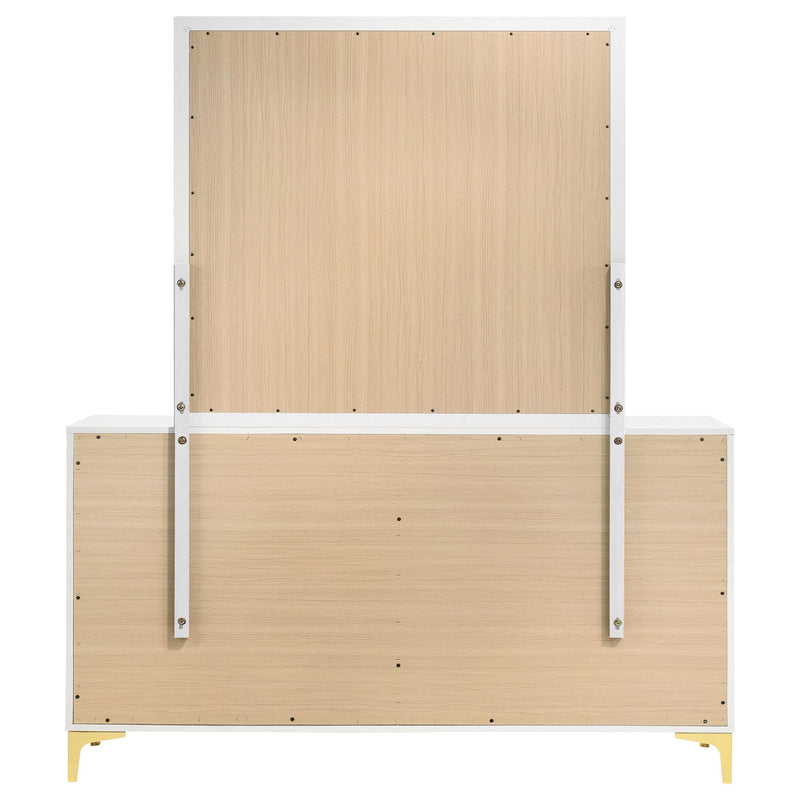 Coaster Furniture Kendall 224403M 6-Drawer Dresser with Mirror - White IMAGE 6