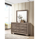 Coaster Furniture Kauffman 204193M 6-Drawer Dresser with Mirror - Washed Taupe IMAGE 9