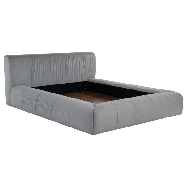 Coaster Furniture Wilshire 315981Q Upholstered Queen Platform Bed - Grey IMAGE 1