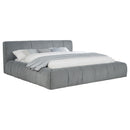 Coaster Furniture Wilshire 315981KW Upholstered California King Platform Bed - Grey IMAGE 2
