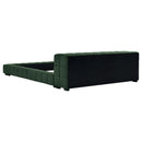 Coaster Furniture Trinity 306120KW Upholstered Cal King Platform Bed - Green IMAGE 3