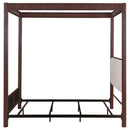Coaster Furniture Zimmerlee 360331KE 89-inch Metal Eastern King Canopy Bed - Rust Brown IMAGE 4