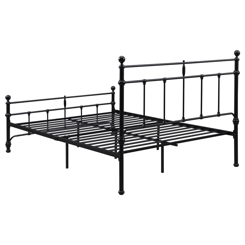 Coaster Furniture Novak 316001Q 48-inch Metal Queen Open Frame Bed - Matte Black IMAGE 5