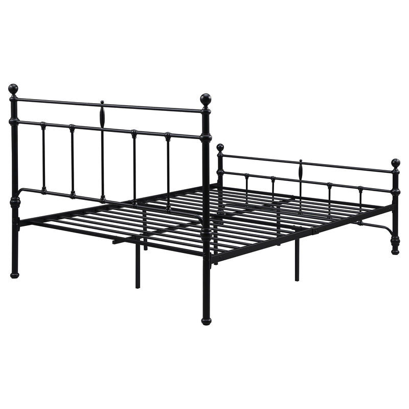 Coaster Furniture Novak 316001Q 48-inch Metal Queen Open Frame Bed - Matte Black IMAGE 6