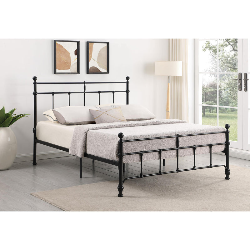 Coaster Furniture Novak 316001Q 48-inch Metal Queen Open Frame Bed - Matte Black IMAGE 8