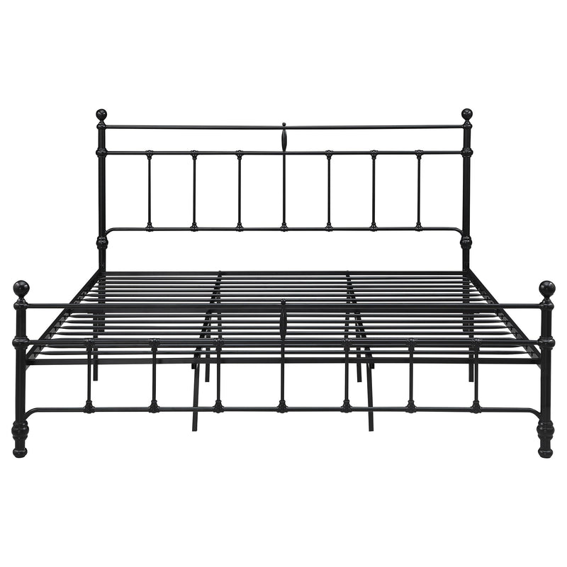 Coaster Furniture Novak 316001KE 48-inch Metal Eastern King Open Frame Bed - Matte Black IMAGE 2