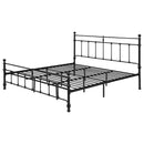 Coaster Furniture Novak 316001KE 48-inch Metal Eastern King Open Frame Bed - Matte Black IMAGE 3