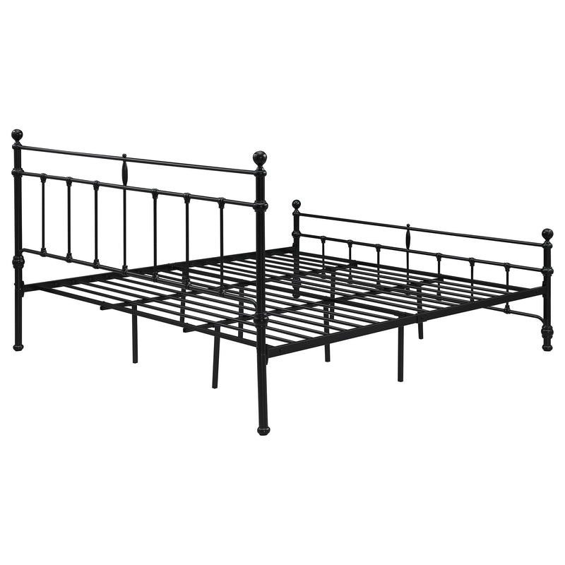 Coaster Furniture Novak 316001KE 48-inch Metal Eastern King Open Frame Bed - Matte Black IMAGE 6