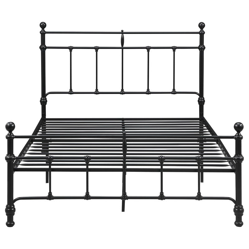 Coaster Furniture Novak 316001F 48-inch Metal Full Open Frame Bed - Matte Black IMAGE 2