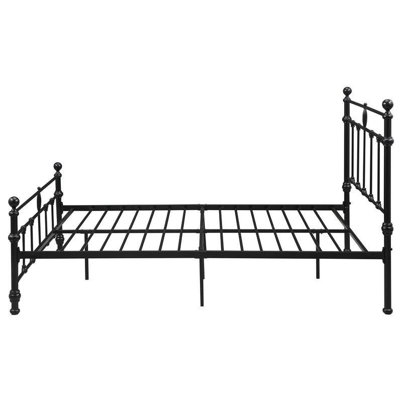 Coaster Furniture Novak 316001F 48-inch Metal Full Open Frame Bed - Matte Black IMAGE 4
