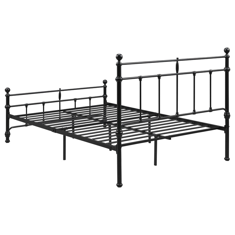 Coaster Furniture Novak 316001F 48-inch Metal Full Open Frame Bed - Matte Black IMAGE 5