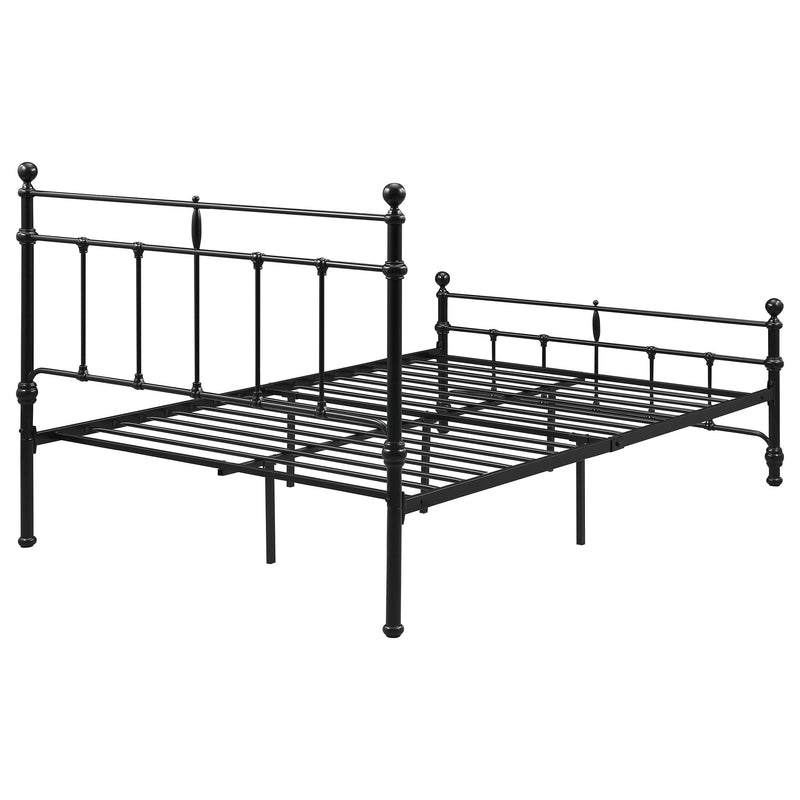 Coaster Furniture Novak 316001F 48-inch Metal Full Open Frame Bed - Matte Black IMAGE 6