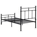 Coaster Furniture Novak 316001T 48-inch Metal Twin Open Frame Bed - Matte Black IMAGE 5