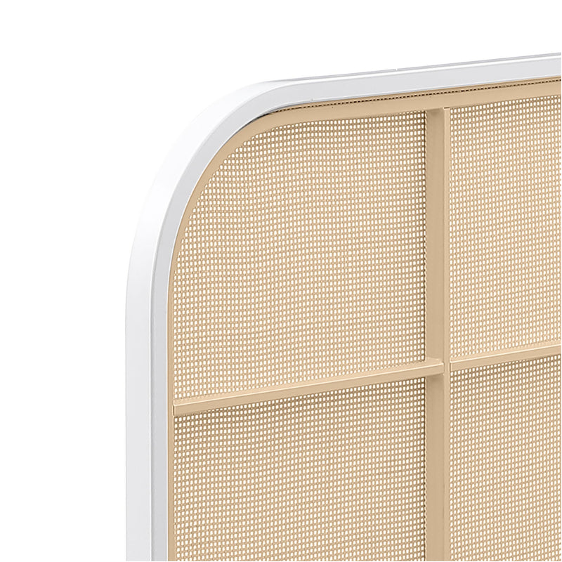 Coaster Furniture Amherst 360301Q Radio Weave Rattan Metal Queen Bed - White IMAGE 9