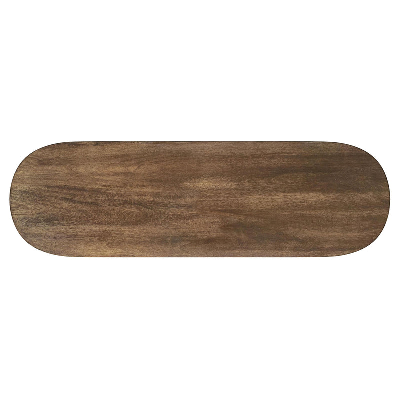 Coaster Furniture Fletcher 930030 Oval Solid Mango Wood Entryway Console Table - Brown IMAGE 10