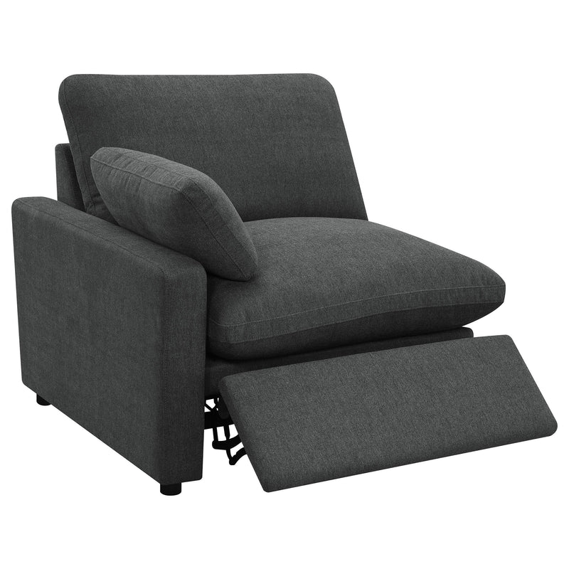 Coaster Furniture Collins 609532P Modular Power Loveseat - Dark Grey IMAGE 4