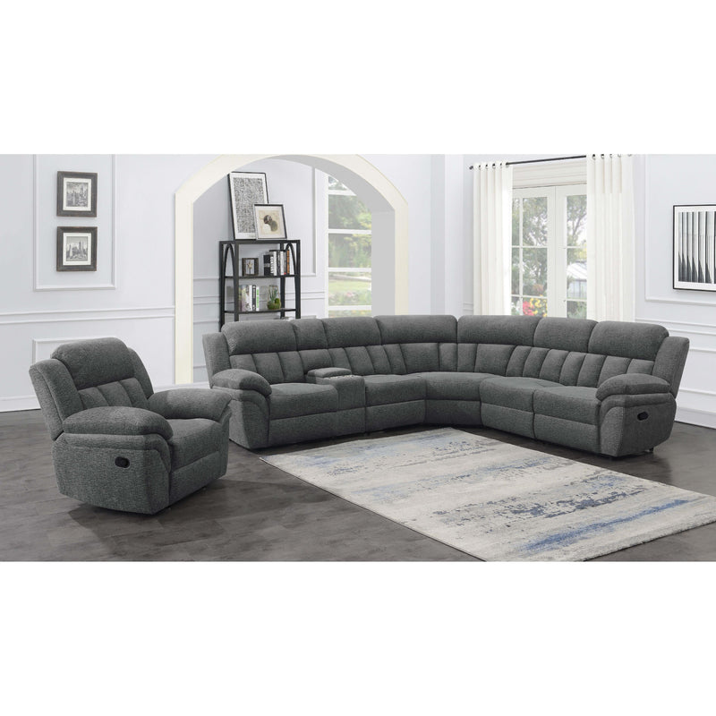 Coaster Furniture Bahrain 609540 6 pc Modular Reclining Sectional Sofa - Charcoal IMAGE 8