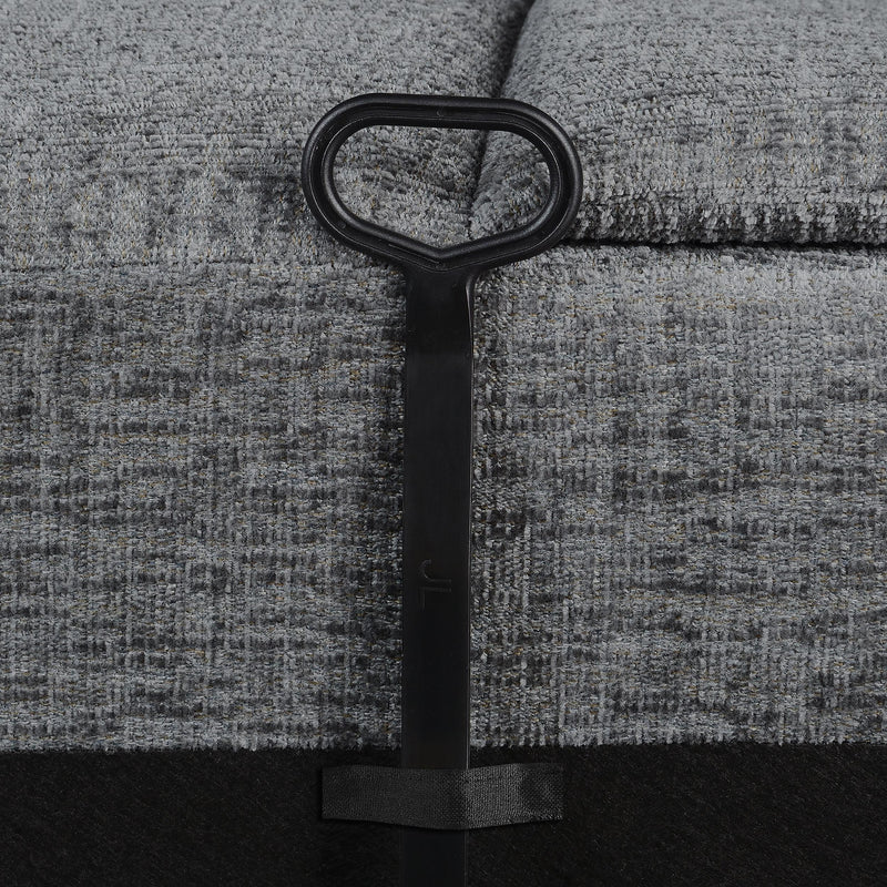 Coaster Furniture Bahrain 609541T 5-piece Upholstered Home Theater Seating - Charcoal IMAGE 17