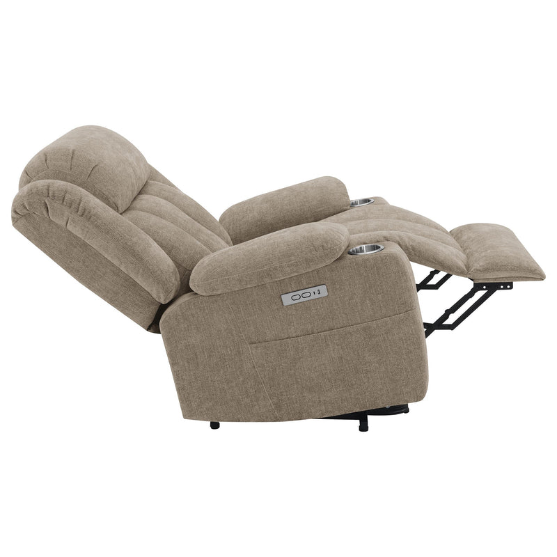 Coaster Furniture Houston 602274P Upholstered Power Lift Recliner Chair - Camel IMAGE 10