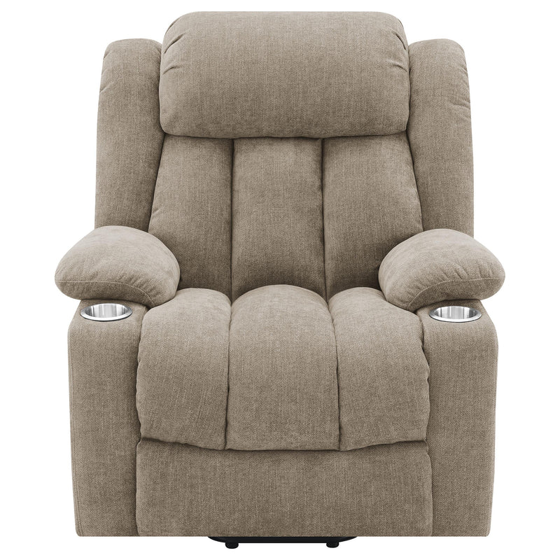 Coaster Furniture Houston 602274P Upholstered Power Lift Recliner Chair - Camel IMAGE 4