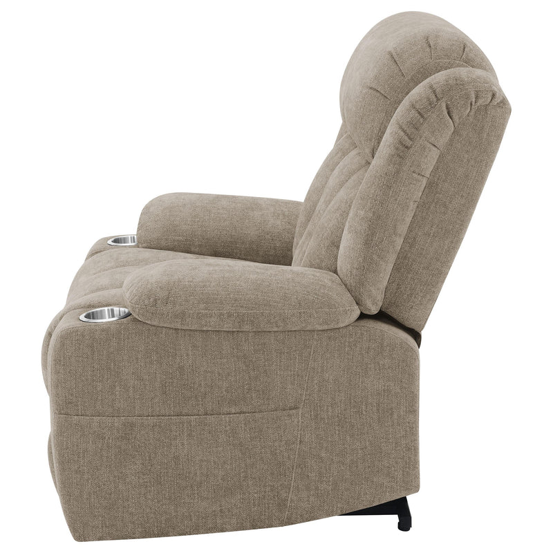 Coaster Furniture Houston 602274P Upholstered Power Lift Recliner Chair - Camel IMAGE 6