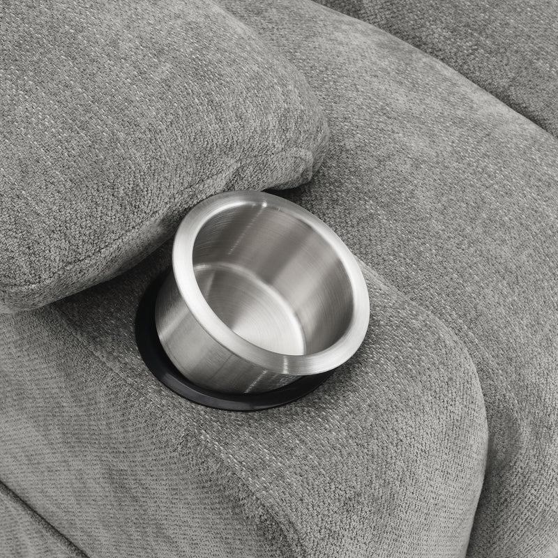 Coaster Furniture Houston 602284P Upholstered Power Lift Recliner - Grey IMAGE 14