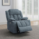 Coaster Furniture Houston 602294P Upholstered Power Lift Recliner - Slate Blue IMAGE 12