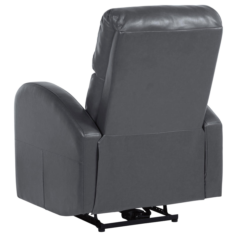 Coaster Furniture Grant 601499P Upholstered Power Recliner Chair - Grey IMAGE 5