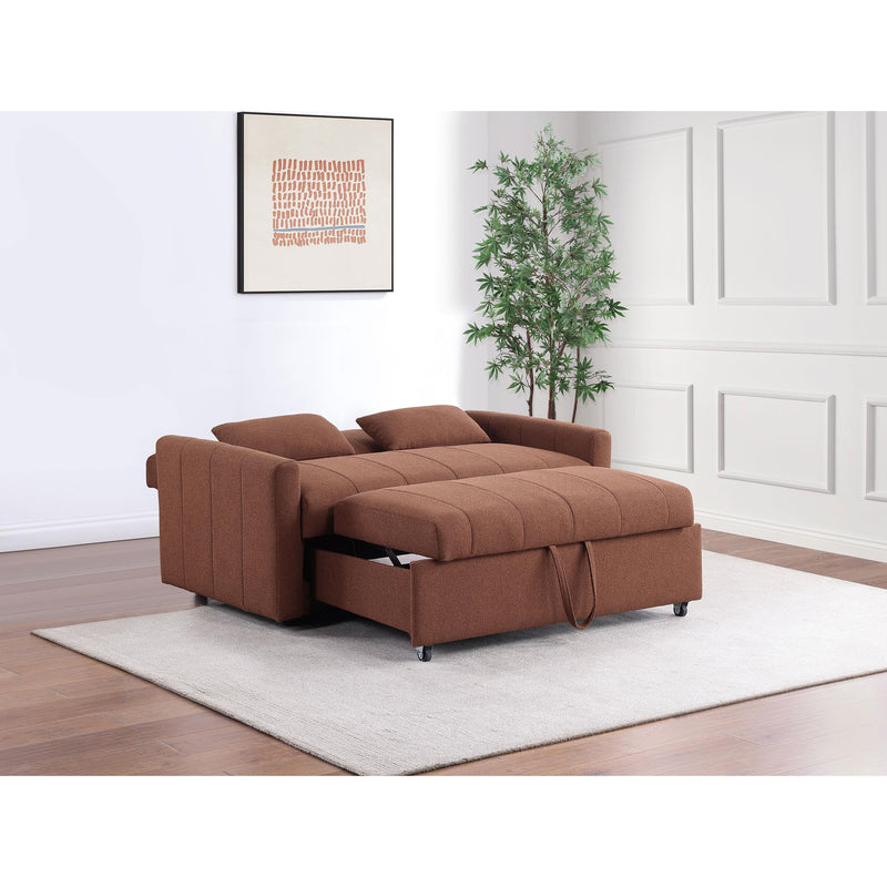 Coaster Furniture Portland 350145 Boucle Upholstered Sleeper Sofa Bed - Copper IMAGE 12