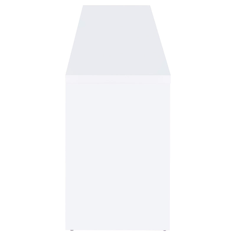 Coaster Furniture Laughlin 724113 4-door Engineered Wood 78-inch TV Stand - White IMAGE 5