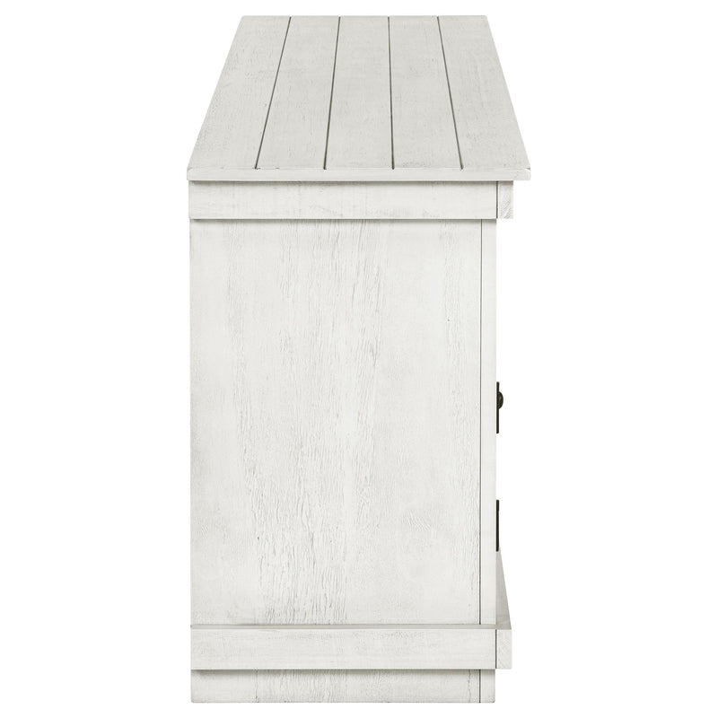Coaster Furniture Payne 710052 60-inch TV Stand Media Console - Distressed White IMAGE 9
